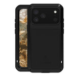 LOVE MEI Metall Stoßfest Wasserfest Staubdicht Handyhülle, Für iPhone 17 Pro Max, Für iPhone 17 Pro, Für iPhone 17, Für iPhone 16 Pro Max, Für iPhone 16 Pro, Für iPhone 16, Für iPhone 15 Pro Max, Für iPhone 15 Pro