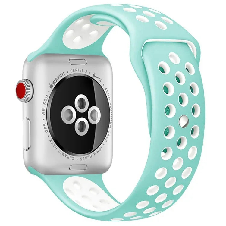 Sport-Silikonarmband Standard Edition, für Apple Watch Series 7 41mm / 6 & SE & 5 & 4 40mm / 3 & 2 & 1 38mm, für Apple Watch Ultra 49mm / Series 8&7 45mm / SE 2&6&SE&5&4 44mm / 3&2&1 42mm