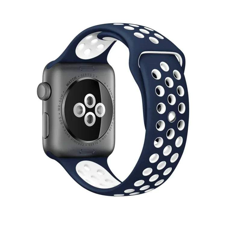 Sport-Silikonarmband Standard Edition, für Apple Watch Series 7 41mm / 6 & SE & 5 & 4 40mm / 3 & 2 & 1 38mm, für Apple Watch Ultra 49mm / Series 8&7 45mm / SE 2&6&SE&5&4 44mm / 3&2&1 42mm