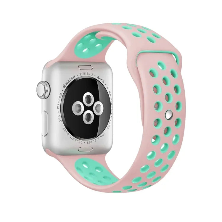 Sport-Silikonarmband Standard Edition, für Apple Watch Series 7 41mm / 6 & SE & 5 & 4 40mm / 3 & 2 & 1 38mm, für Apple Watch Ultra 49mm / Series 8&7 45mm / SE 2&6&SE&5&4 44mm / 3&2&1 42mm