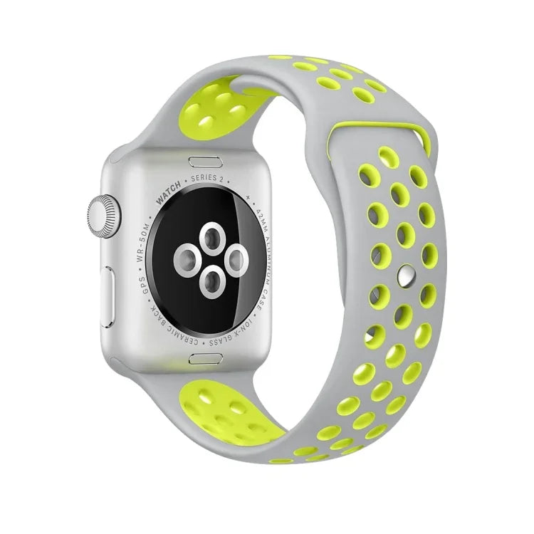 Sport-Silikonarmband Standard Edition, für Apple Watch Series 7 41mm / 6 & SE & 5 & 4 40mm / 3 & 2 & 1 38mm, für Apple Watch Ultra 49mm / Series 8&7 45mm / SE 2&6&SE&5&4 44mm / 3&2&1 42mm