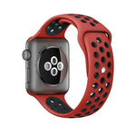 Sport-Silikonarmband Standard Edition, für Apple Watch Series 7 41mm / 6 & SE & 5 & 4 40mm / 3 & 2 & 1 38mm, für Apple Watch Ultra 49mm / Series 8&7 45mm / SE 2&6&SE&5&4 44mm / 3&2&1 42mm