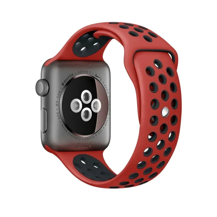 Sport-Silikonarmband Standard Edition, für Apple Watch Series 7 41mm / 6 & SE & 5 & 4 40mm / 3 & 2 & 1 38mm, für Apple Watch Ultra 49mm / Series 8&7 45mm / SE 2&6&SE&5&4 44mm / 3&2&1 42mm