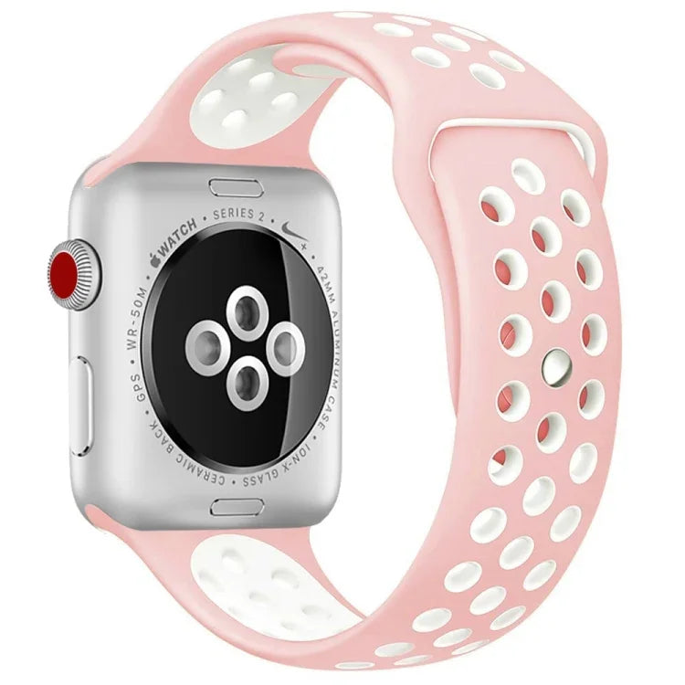 Sport-Silikonarmband Standard Edition, für Apple Watch Series 7 41mm / 6 & SE & 5 & 4 40mm / 3 & 2 & 1 38mm, für Apple Watch Ultra 49mm / Series 8&7 45mm / SE 2&6&SE&5&4 44mm / 3&2&1 42mm