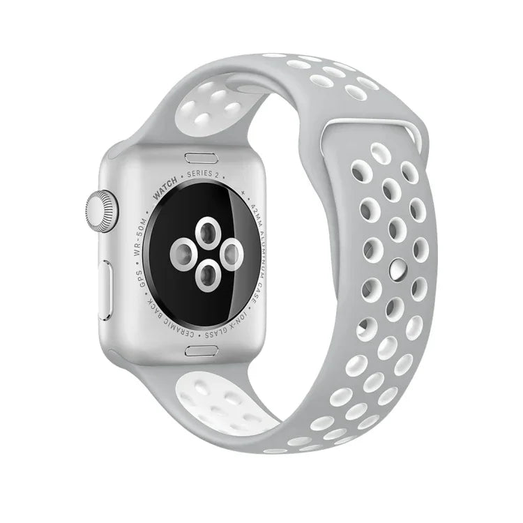 Sport-Silikonarmband Standard Edition, für Apple Watch Series 7 41mm / 6 & SE & 5 & 4 40mm / 3 & 2 & 1 38mm, für Apple Watch Ultra 49mm / Series 8&7 45mm / SE 2&6&SE&5&4 44mm / 3&2&1 42mm