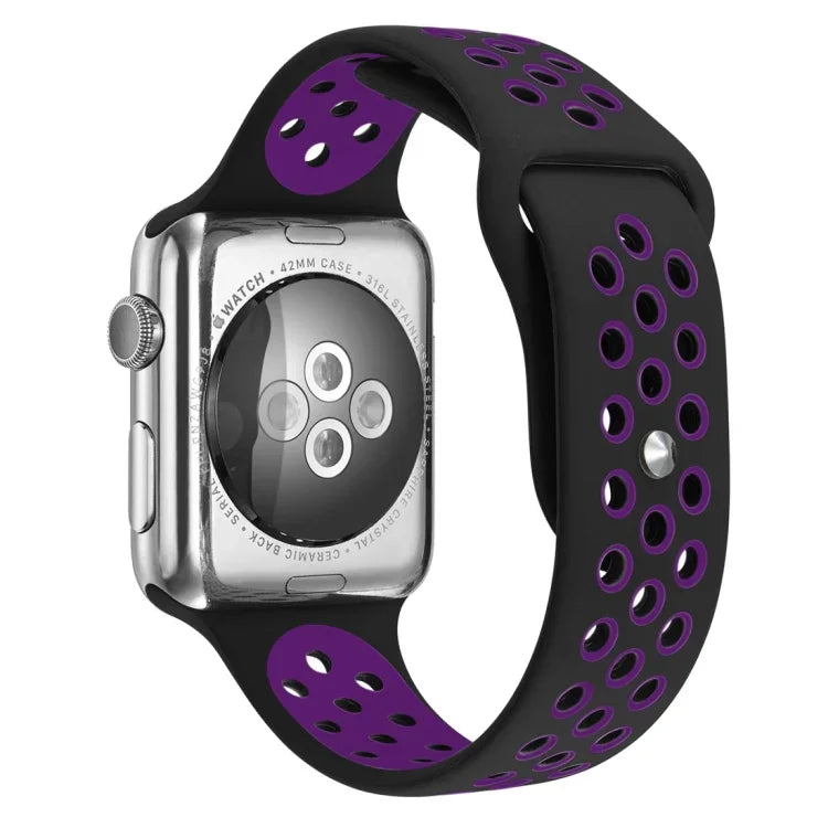 Sport-Silikonarmband Standard Edition, für Apple Watch Series 7 41mm / 6 & SE & 5 & 4 40mm / 3 & 2 & 1 38mm, für Apple Watch Ultra 49mm / Series 8&7 45mm / SE 2&6&SE&5&4 44mm / 3&2&1 42mm