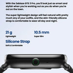 Zeblaze GTS 3 Pro IP68 1,97 Zoll HD Fitness-Smartwatch