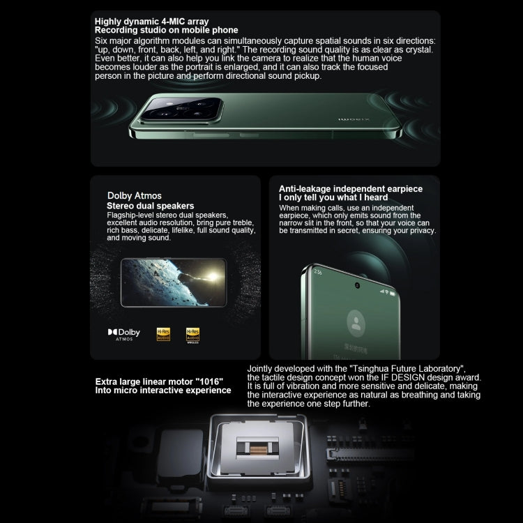 Xiaomi 14 Pro, 6,73 Zoll, Xiaomi HyperOS, Snapdragon 8 Gen 3 Octa-Core (4 nm, bis zu 3,3 GHz), NFC, Netzwerk: 5G, 16 GB + 512 GB, 16 GB + 1 TB