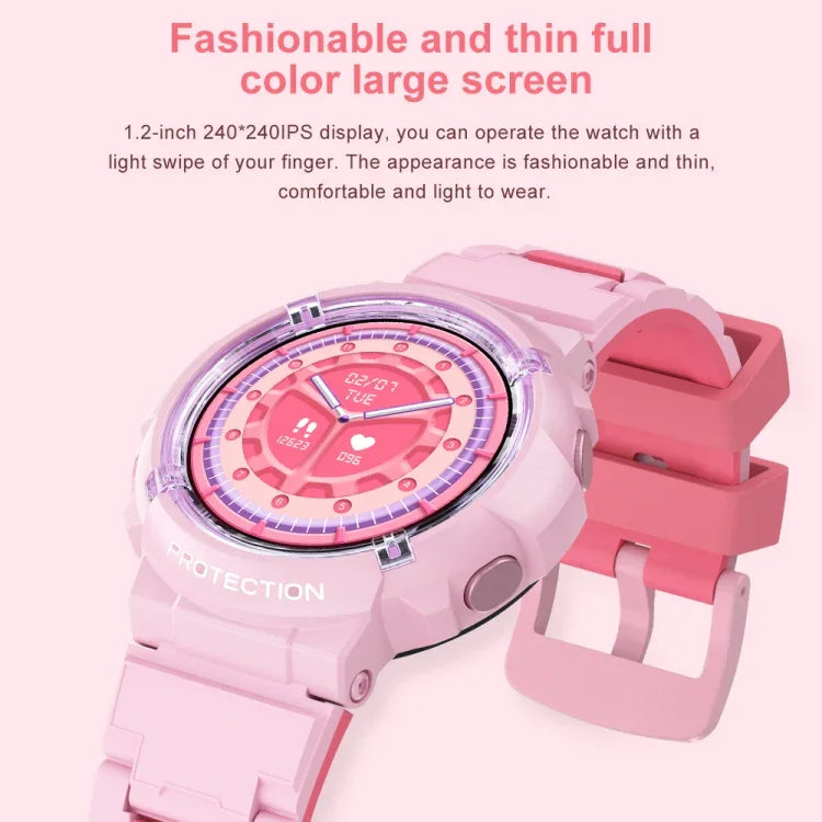 HT19 1,2 Zoll Rundbildschirm IP68 Kinder-Smartwatch mit Schlafüberwachung