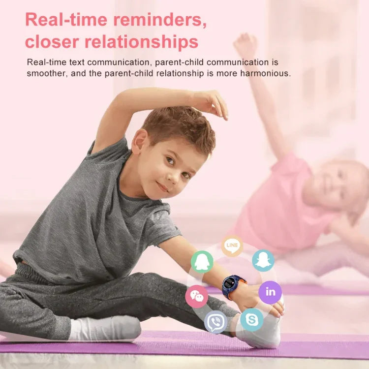 HT19 1,2 Zoll Rundbildschirm IP68 Kinder-Smartwatch mit Schlafüberwachung