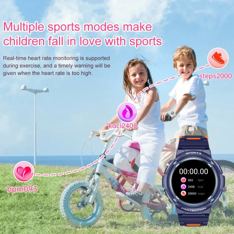 HT19 1,2 Zoll Rundbildschirm IP68 Kinder-Smartwatch mit Schlafüberwachung