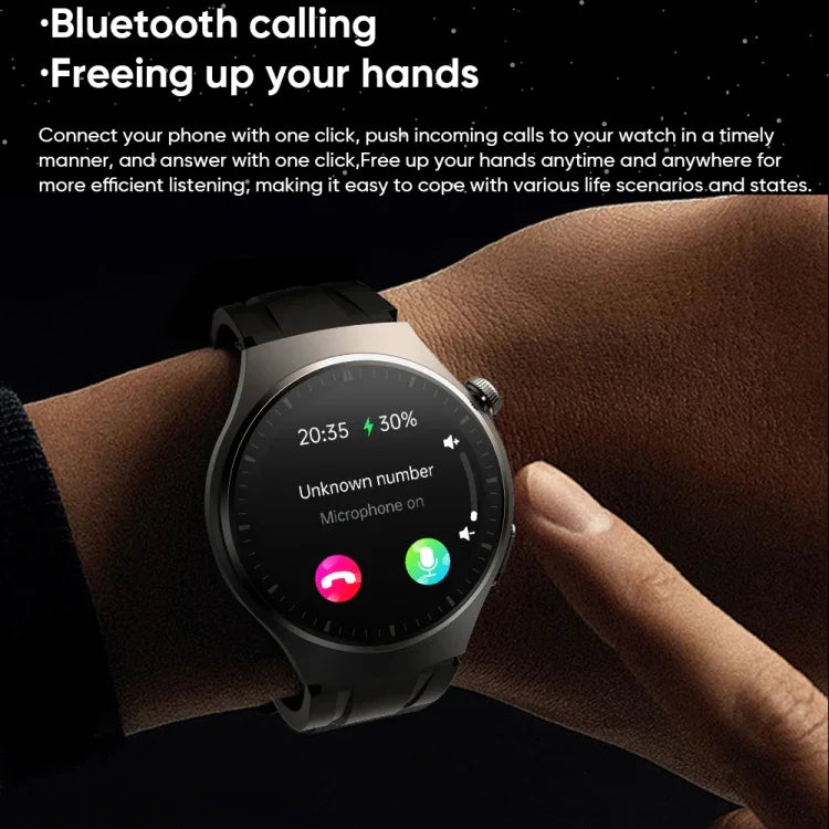 MT200 1,43 Zoll AMOLED IP67 Smartwatch mit Anruffunktion, unterstützt EKG-/Körpertemperatur-/Blutzuckermessung
