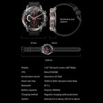 AK56 IP67 BT5.1 1,43-Zoll-Smartwatch mit Unterstützung für Sprachanrufe und Gesundheitsüberwachung, Perlmutt-Edelstahlarmband, Edelstahl-Mesh-Armband