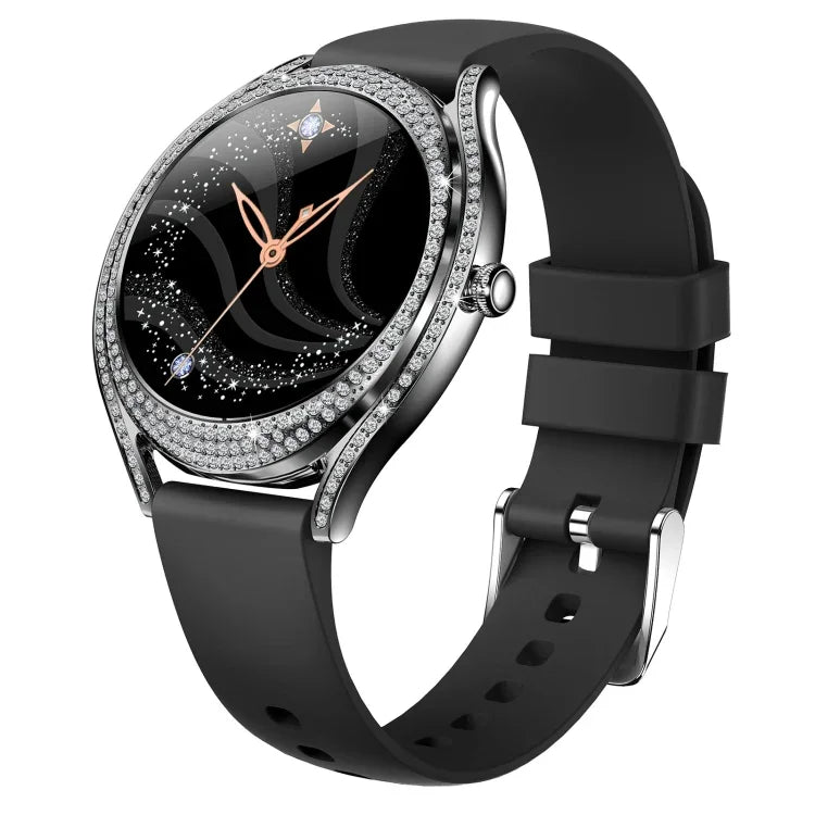 V66 1,28 Zoll BT5.0 Smartwatch mit Herzfrequenz- und Schlafüberwachung, Silikonarmband