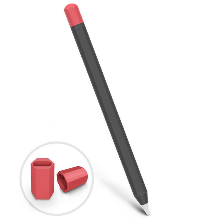 Stylus Touch Pen Silikon-Schutzhülle mit kontrastierender Farbaufteilung, Für Apple Pencil 1, Für Apple Pencil 2
