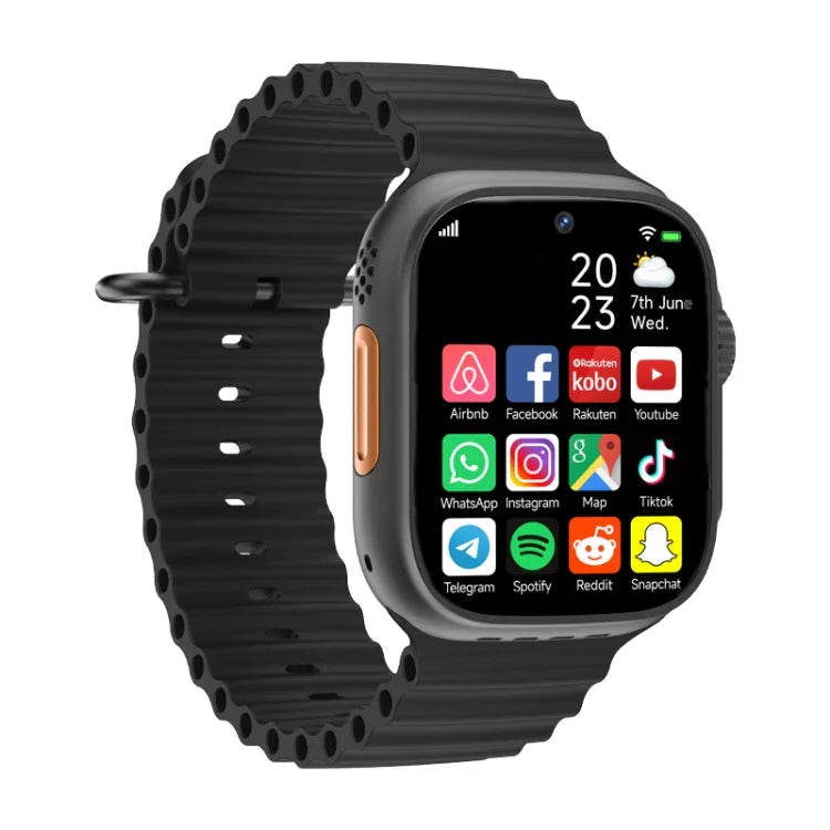 GS37 Smartwatch mit 1,95-Zoll-Display, Android 9.0, Spreadtrum SL8541E, 4G-Netzwerk, Einzel-Nano-SIM, Front- und Rückkamera, 1 GB RAM + 16 GB Speicher