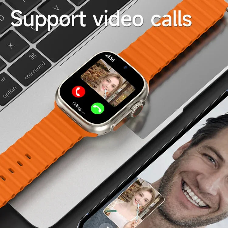 GS37 Smartwatch mit 1,95-Zoll-Display, Android 9.0, Spreadtrum SL8541E, 4G-Netzwerk, Einzel-Nano-SIM, Front- und Rückkamera, 1 GB RAM + 16 GB Speicher