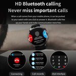 TM05 Pro Smart Bracelet, 1,46 Zoll Lederarmband, IP67 wasserdichte Smartwatch, Bluetooth-Anrufe / Herzfrequenz / Blutdruck / Blutsauerstoff, Lederarmband