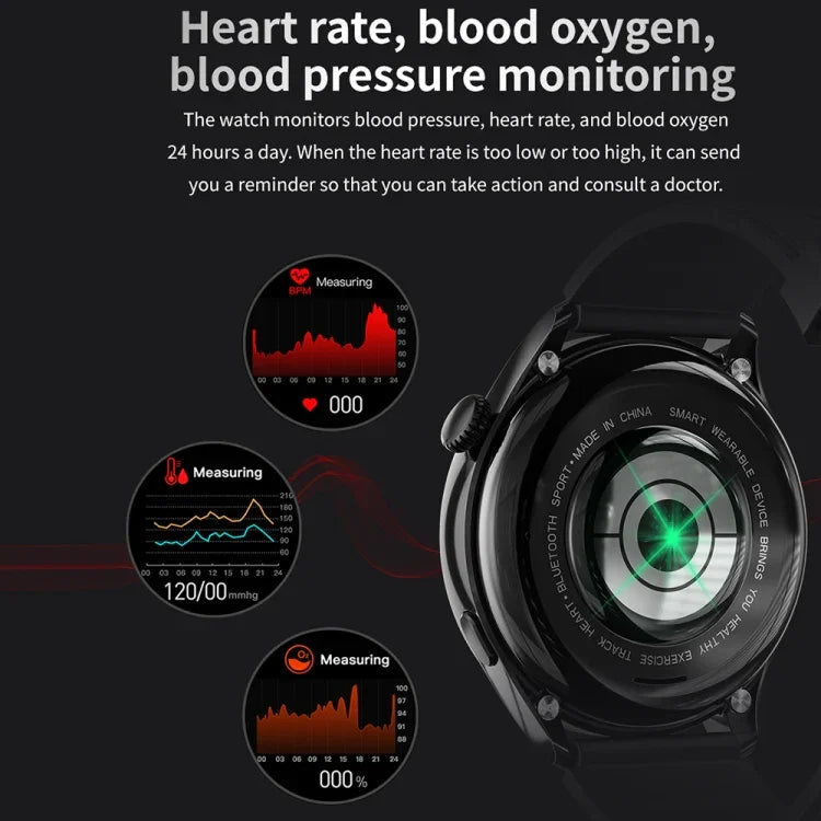 TM05 Pro Smart Bracelet, 1,46 Zoll Edelstahlarmband, IP67 wasserdichte Smartwatch, Bluetooth-Anrufe / Herzfrequenzmessung / Blutdruckmessung / Blutsauerstoffmessung, Edelstahlarmband