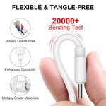 Schnellladedatenkabel, Länge: 1m, Typ-C zu Typ-C PD 60W, Typ-C zu 8 Pin, USB zu 8 Pin, USB zu Typ-C
