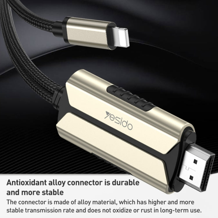 Yesido HM13 2m 8 Pin auf HDMI 1080P HDTV Adapterkabel, HM13