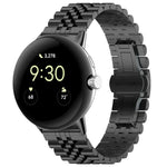 Edelstahl-Uhrenarmband mit sieben Perlen, passend für Google Pixel Watch 4 / 3 / 2 / 1 (41 mm)