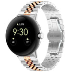 Edelstahl-Uhrenarmband mit sieben Perlen, passend für Google Pixel Watch 4 / 3 / 2 / 1 (41 mm)