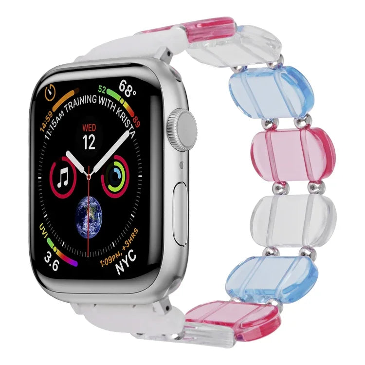 Stretch Resin Watch Band, For Apple Watch Series 8 41mm, For Apple Watch Series 8 45mm, For Apple Watch SE 2022 40mm, For Apple Watch SE 2022 44mm, For Apple Watch Series 7 41mm, For Apple Watch Series 7 45mm