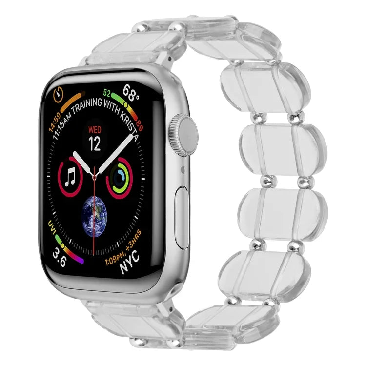 Stretch-Harz-Uhrenarmband, für Apple Watch SE 40mm, für Apple Watch SE 44mm, für Apple Watch 6 40mm, für Apple Watch Series 6 44mm, für Apple Watch Series 5 44mm, für Apple Watch Series 5 40mm