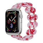 Dehnbares Harz-Armband, für Apple Watch Series 4 44mm, für Apple Watch Series 4 40mm, für Apple Watch Series 3 38mm, für Apple Watch Series 3 42mm, für Apple Watch Series 2 42mm, für Apple Watch Series 2 38mm