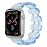 Dehnbares Harz-Armband, für Apple Watch Series 4 44mm, für Apple Watch Series 4 40mm, für Apple Watch Series 3 38mm, für Apple Watch Series 3 42mm, für Apple Watch Series 2 42mm, für Apple Watch Series 2 38mm