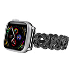 Herzen Gekreuztes Diamant Metall Uhrenarmband, Für Apple Watch SE 2022 44mm, Für Apple Watch Series 7 41mm, Für Apple Watch Series 7 45mm, Für Apple Watch SE 40mm, Für Apple Watch SE 44mm, Für Apple Watch 6 40mm, Für Apple Watch Series 6 44mm