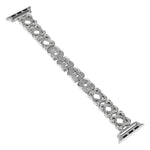 Herzen Gekreuztes Diamant Metall Uhrenarmband, Für Apple Watch SE 2022 44mm, Für Apple Watch Series 7 41mm, Für Apple Watch Series 7 45mm, Für Apple Watch SE 40mm, Für Apple Watch SE 44mm, Für Apple Watch 6 40mm, Für Apple Watch Series 6 44mm
