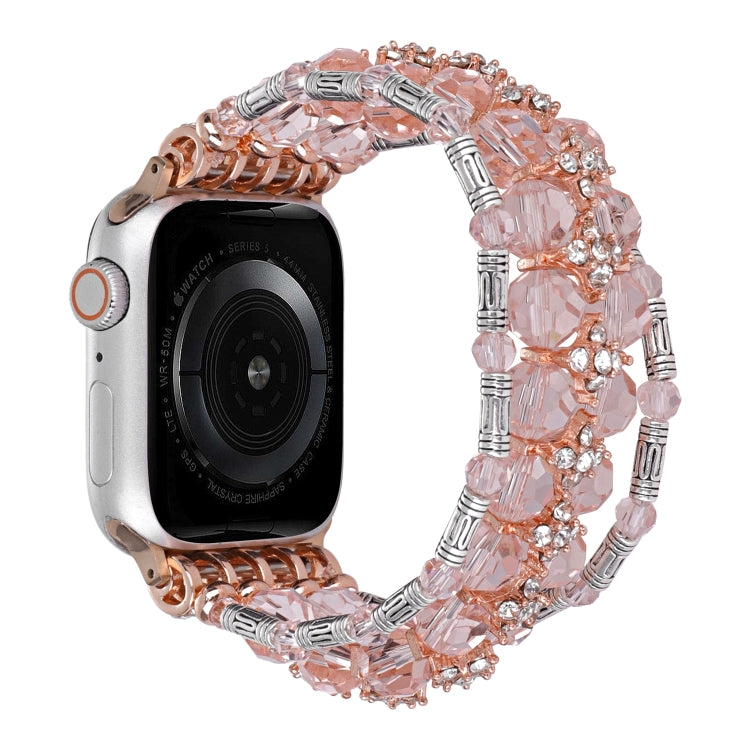 Perlenbesetztes Diamant-Armband-Uhrenarmband, für Apple Watch SE 2023 44mm, für Apple Watch SE 2023 40mm, für Apple Watch Ultra 2 49mm, für Apple Watch Series 9 45mm, für Apple Watch Series 9 41mm, für Apple Watch Ultra 49mm, für Apple Watch Series 8 41mm