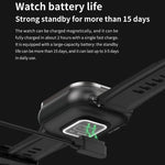 D8 2,01 Zoll 2-in-1 Bluetooth-Kopfhörer mit Stahlarmband, Smartwatch, unterstützt Gesundheitsüberwachung / NFC, Stahlarmband (Schwarz), Stahlarmband (Silber)