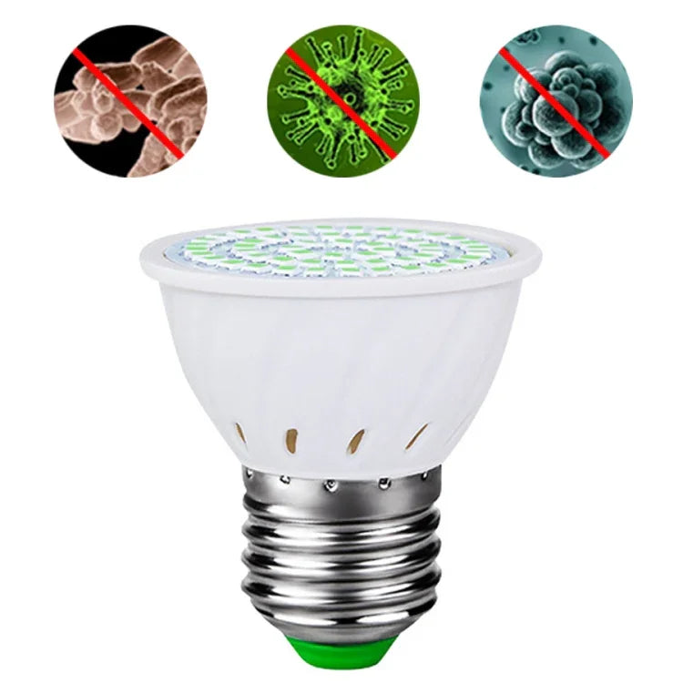 UVC-Ozon-Sterilisator Keimtötende Desinfektionslampe, E27 110V 72 LEDs Lampenbecher-Stil