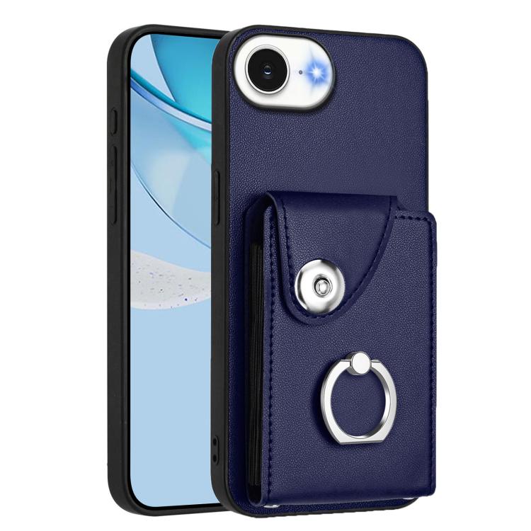 Handyhülle mit Organ-Kartenfach und Ringhalter, Für iPhone 17e / 16e, Für iPhone 17 Pro Max, Für iPhone 17 Pro, Für iPhone 17, Für iPhone Air, Für iPhone 16 Pro Max, Für iPhone 16 Pro, Für iPhone 16 Plus