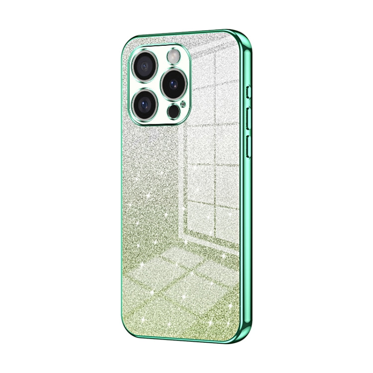 Gradient Glitter Powder Electroplated Phone Case, For iPhone 16 Pro, For iPhone 16 Plus, For iPhone 16, For iPhone 15 Pro Max, For iPhone 15 Pro, For iPhone 15 Plus