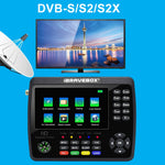iBRAVEBOX V10 Finder Max 4,3 Zoll Display Digitaler Satelliten-Messsucher Signalfinder, unterstützt DVB-S/S2/S2X, EU-Stecker, US-Stecker, UK-Stecker, AU-Stecker