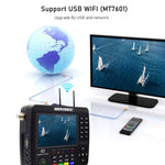 iBRAVEBOX V10 Finder Max 4,3 Zoll Display Digitaler Satelliten-Messsucher Signalfinder, unterstützt DVB-S/S2/S2X, EU-Stecker, US-Stecker, UK-Stecker, AU-Stecker