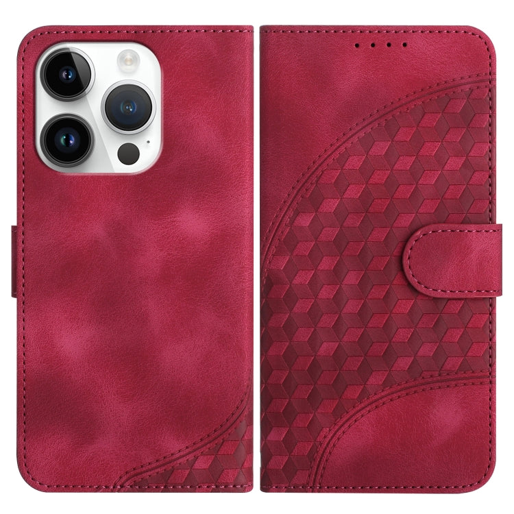 YX0060 Elephant Head Embossed Phone Leather Case with Lanyard, For iPhone 15, For iPhone 14 Plus, For iPhone 14, For iPhone 14 Pro, For iPhone 14 Pro Max, For iPhone SE 2022/SE 2020/6/7/8