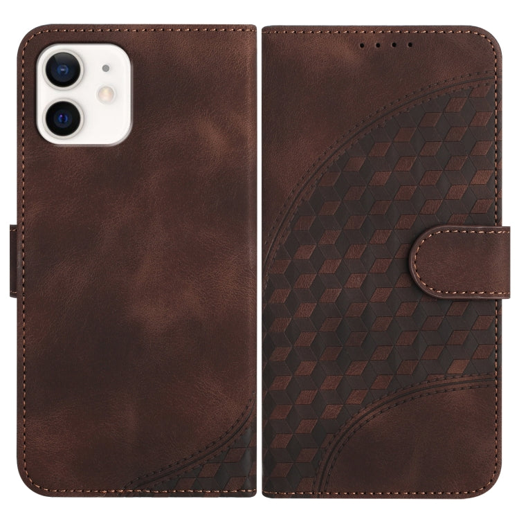 YX0060 Elephant Head Embossed Phone Leather Case with Lanyard, For iPhone 12 mini, For iPhone 11 Pro Max, For iPhone 11, For iPhone 11 Pro, For iPhone XS / X, For iPhone XR