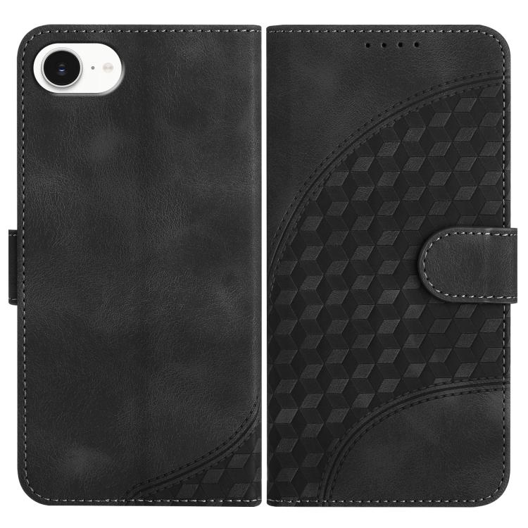 YX0060 Elefantenkopf geprägte Leder-Handyhülle mit Trageschlaufe, Für iPhone 17e / 16e, Für iPhone 17 Pro Max, Für iPhone 17 Pro, Für iPhone 17, Für iPhone Air, Für iPhone 16 Pro Max