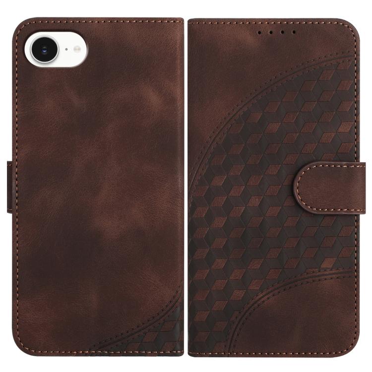 YX0060 Elefantenkopf geprägte Leder-Handyhülle mit Trageschlaufe, Für iPhone 17e / 16e, Für iPhone 17 Pro Max, Für iPhone 17 Pro, Für iPhone 17, Für iPhone Air, Für iPhone 16 Pro Max