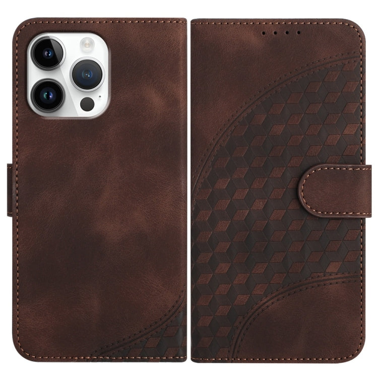 YX0060 Elefantenkopf geprägte Leder-Handyhülle mit Trageschlaufe, Für iPhone 17e / 16e, Für iPhone 17 Pro Max, Für iPhone 17 Pro, Für iPhone 17, Für iPhone Air, Für iPhone 16 Pro Max