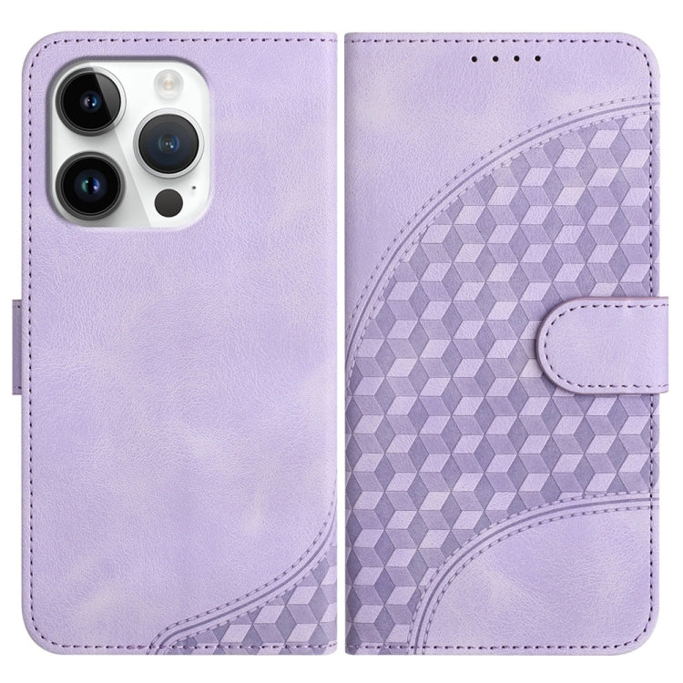 YX0060 Elefantenkopf geprägte Leder-Handyhülle mit Trageschlaufe, Für iPhone 16 Pro, Für iPhone 16 Plus, Für iPhone 16, Für iPhone 15 Pro Max, Für iPhone 15 Pro, Für iPhone 15 Plus
