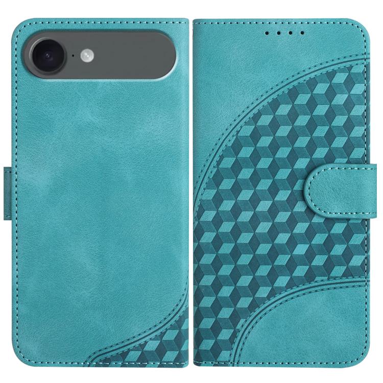 YX0060 Elefantenkopf geprägte Leder-Handyhülle mit Trageschlaufe, Für iPhone 17e / 16e, Für iPhone 17 Pro Max, Für iPhone 17 Pro, Für iPhone 17, Für iPhone Air, Für iPhone 16 Pro Max