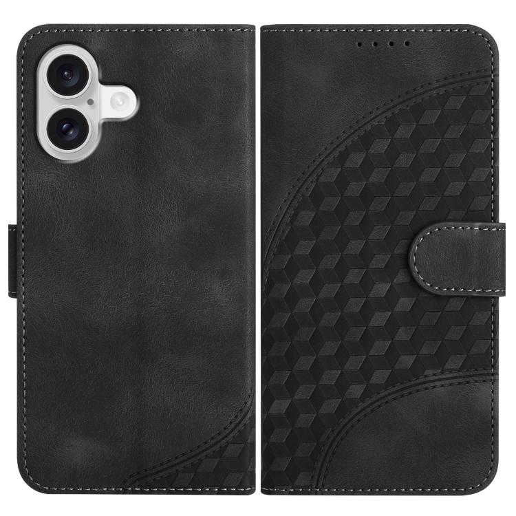 YX0060 Elefantenkopf geprägte Leder-Handyhülle mit Trageschlaufe, Für iPhone 17e / 16e, Für iPhone 17 Pro Max, Für iPhone 17 Pro, Für iPhone 17, Für iPhone Air, Für iPhone 16 Pro Max