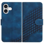 YX0060 Elefantenkopf geprägte Leder-Handyhülle mit Trageschlaufe, Für iPhone 17e / 16e, Für iPhone 17 Pro Max, Für iPhone 17 Pro, Für iPhone 17, Für iPhone Air, Für iPhone 16 Pro Max