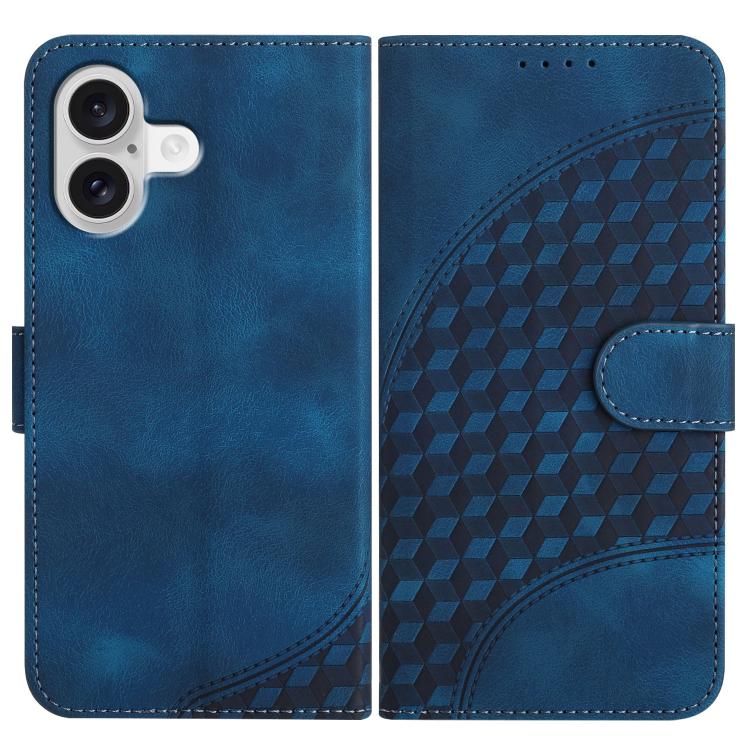 YX0060 Elefantenkopf geprägte Leder-Handyhülle mit Trageschlaufe, Für iPhone 17e / 16e, Für iPhone 17 Pro Max, Für iPhone 17 Pro, Für iPhone 17, Für iPhone Air, Für iPhone 16 Pro Max